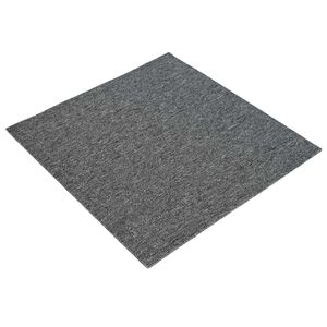 vidaXL Placă de carpetă Gri Mediu 50 x 50 cm 4 buc. PP și bitum