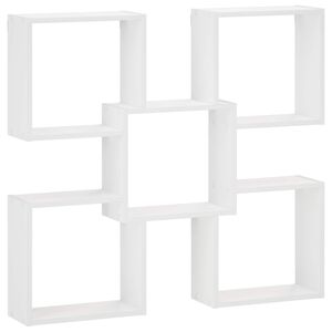 vidaXL Raft de perete Alb 99,5 x 17 x 91 cm Lemn prelucrat