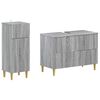vidaXL Set de dulapuri pentru baie, 2 piese ARNHEM Sonoma gri