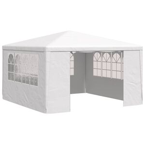 vidaXL Cort de petrecere profesional cu pereți alb 4 x 4 m 90 g/m&sup2;