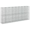 vidaXL Pat ridicat din gabion 4 buc. 330 x 50 x 150 cm Oțel Galvanizat