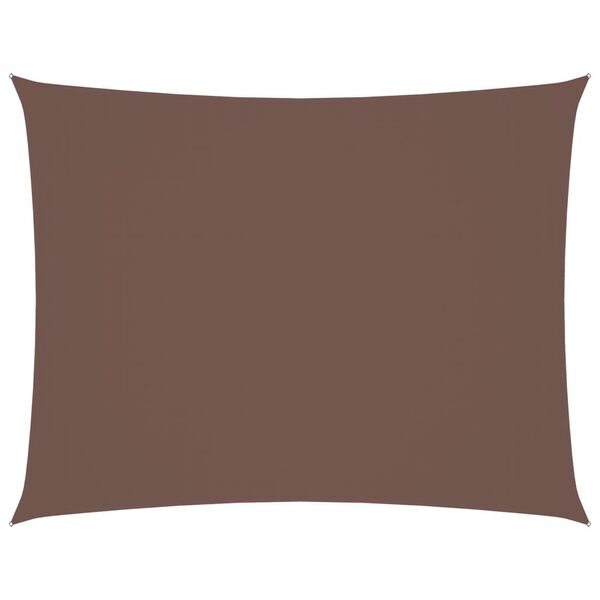 vidaXL Parasolar, maro, 2,5x4 m, țesătură oxford, dreptunghiular