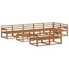 vidaXL Set de canapele de exterior 9 pcs natural Lemn Solid de Acacia