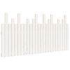 vidaXL Tăblie de pat pentru perete, alb, 159,5x3x80 cm lemn masiv pin