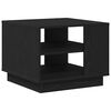 vidaXL Masă de cafea Stejar Negru 55 x 55 x 42 cm Lemn prelucrat