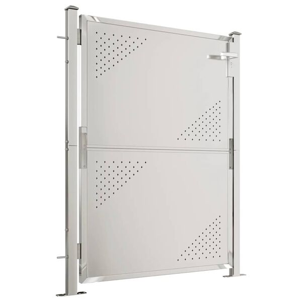 vidaXL Poartă de grădină 100x120 cm oțel inoxidabil