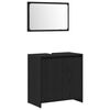 vidaXL Dulap de Baie Stejar Negru 60 x 33 x 60 cm Lemn prelucrat