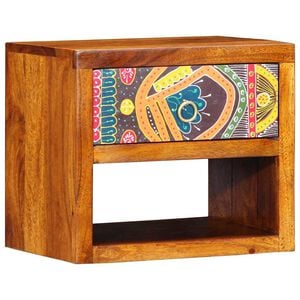 vidaXL Dulap de noapte Maro 40 x 35 x 35 cm Lemn Solid de Acacia