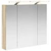 vidaXL Dulap cu oglindă pentru baie Stejar Sonoma 80 x 14.5 x 70 cm