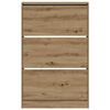 vidaXL Dulap pentru pantofi cu ușă Stejar Artizanal 80 x 21 x 125,5 cm