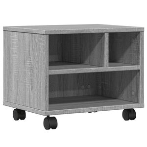 vidaXL Suport pentru imprimantă cu roți, gri sonoma, 41x32x34,5 cm