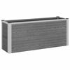 vidaXL Strat &icirc;nălțat de grădină Gri 100 x 30 x 42 cm WPC și Aluminiu
