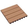 vidaXL Plăci pentru Deck 11 buc. Lemn de tec 30 x 30 cm WPC