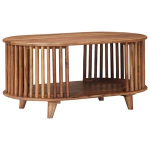 vidaXL Masă de cafea făcută manual Brown Teak 85 x 50 x 40 cm