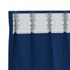 vidaXL Perdele Opaque cu Inel 2 pcs Albastru &icirc;nchis 245 x 140 cm