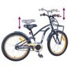 vidaXL Bicicletă pentru Copii 18 Inci pentru 5-7 ani Gri &icirc;nchis