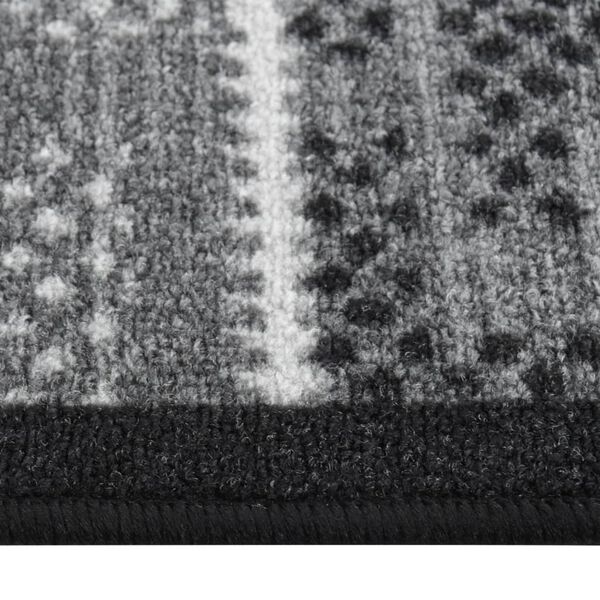 vidaXL Covor traversă, negru, 80x250 cm