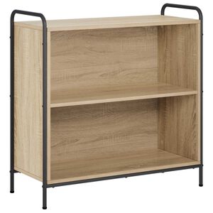 vidaXL Dulap pentru cărți 80 x 33 x 80 cm Lemn prelucrat Stejar Sonoma