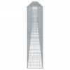 vidaXL Coș gabion cu capac, 1200x50x200 cm, fier galvanizat