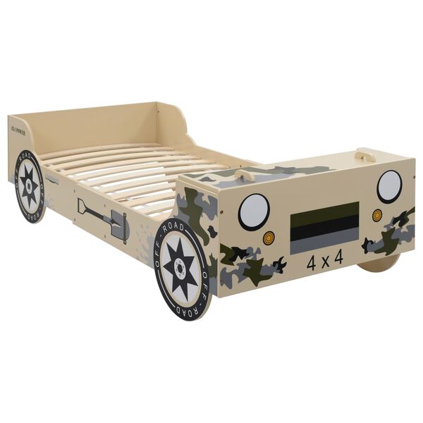 vidaXL Pat off-road pentru copii, camuflaj, 90 x 200 cm