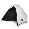 vidaXL Cort camping cupolă 3 persoane alb, țesătură opacă, impermeabil