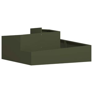 vidaXL Vază pentru Grădină Verde măsliniu 100 x 100 x 50 cm