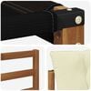 vidaXL Set de canapele de exterior Lemn solid de Acacia și Textilene