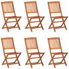 vidaXL Set mobilier de grădină 7 piese 180x90x75 cm, lemn masiv acacia