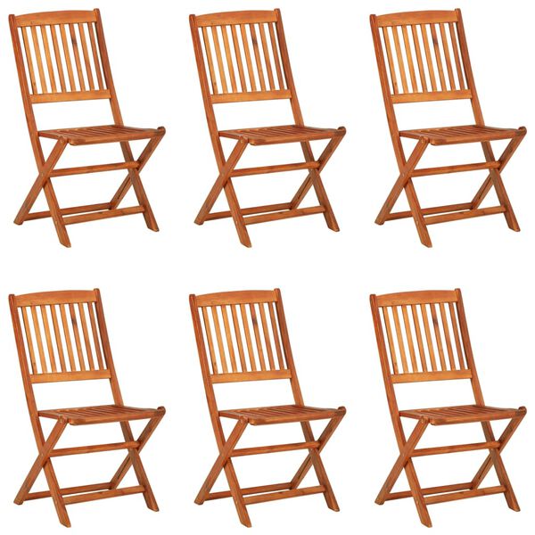 vidaXL Set mobilier de grădină 7 piese 180x90x75 cm, lemn masiv acacia