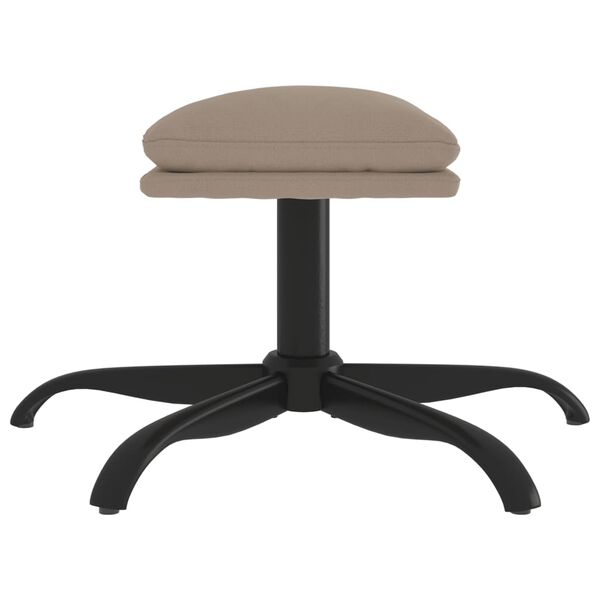 vidaXL Taburet, gri deschis, 60x60x36 cm, microfibră