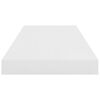 vidaXL Rafturi de perete, 4 buc., alb extralucios, 60x23,5x3,8 cm, MDF