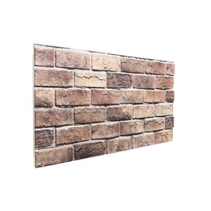 vidaXL Panouri de perete 10 buc. 100 x 50 cm Maro și gri Spumă EPS