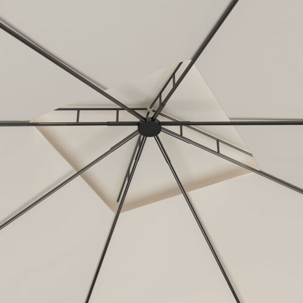 vidaXL Pavilion, crem, 3x3x2,7 m, 160 g/m²