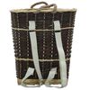 vidaXL Coș lemne foc curele de transport, natural 44,5x37x50 cm salcie
