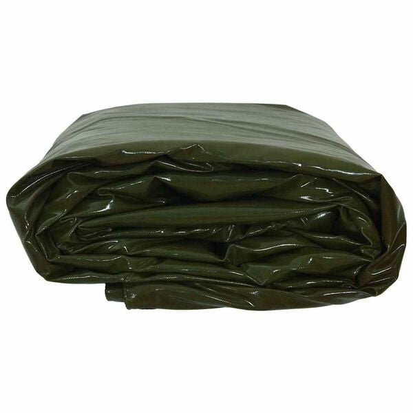 vidaXL P&acirc;nză 650g / m&sup2; Verde măsliniu 3,5 x 5 m P&acirc;nză cu acoperire PVC