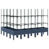vidaXL Jardinieră de grădină cu spalier, albastru gri, 200x160x142,5 cm, PP
