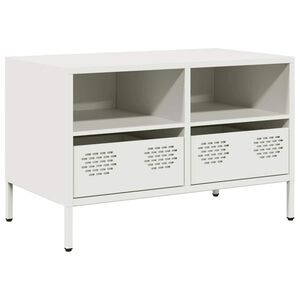 vidaXL Dulap TV, alb, 68x39x43,5 cm, oțel laminat la rece