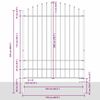vidaXL Gard de Grădină 6 pcs Alb 170 x 225 cm
