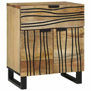 vidaXL Dulap de noapte natural 50 x 33 x 60 cm Lemn prelucrat