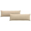 vidaXL Perne pentru canapea 2 buc. țesătură Crem 120 x 40 cm