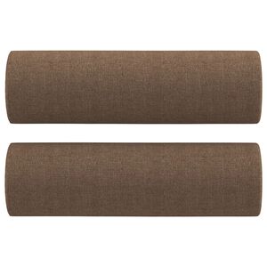 vidaXL Perne decorative, 2 buc., maro, &Oslash;15x50 cm, textil