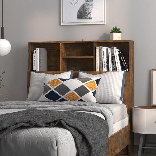 vidaXL Dulap tăblie, Stejar afumat, 100x19x103,5 cm