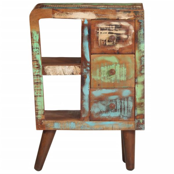 vidaXL Dulap, 55x30x80 cm, lemn masiv reciclat