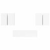 vidaXL Set dulapuri TV, 6 piese, alb, lemn prelucrat