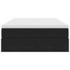 vidaXL Pat cu saltea și spațiu de depozitare Negru 120 x 190 cm