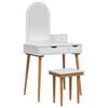 vidaXL Set de Dressing FAUSKE 4 pcs Alb 76 x 50 x 143 cm