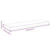 vidaXL Rafturi de perete suspendate,2 buc,gri beton,80x23,5x3,8 cm,MDF