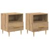vidaXL Noptieră 2 buc. Maro 40 x 35 x 47,5 cm Lemn prelucrat