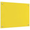 vidaXL Spate de bucătărie 2 pcs Galben 70 x 50 cm sticlă securizată
