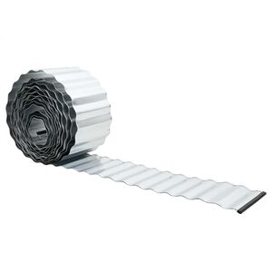 vidaxl Margine pentru gazon 5 m x 25 cm Oțel Galvanizat Argintiu